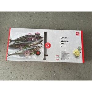 ZWILLING Fresh & Save Set 3-pc Vacuum Sealer Bag for Food, 2 1/4 Gallon UNOPENED